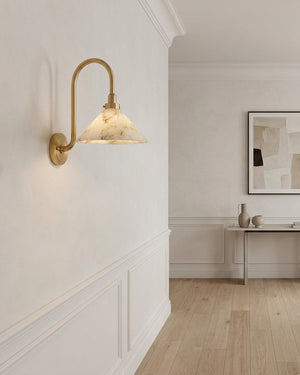 Lunelle Alabaster Wall Sconce