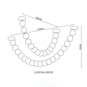 Strand Necklace Chandelier
