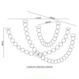 Strand Necklace Chandelier