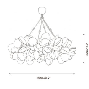 Magnolia Crown Chandelier