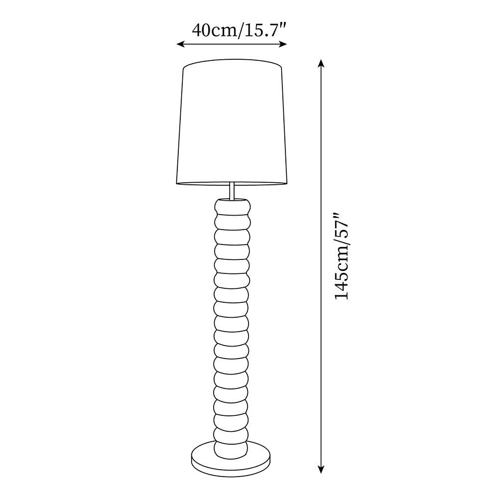 Malayan Floor Lamp 15.7″- 57″ - Docos