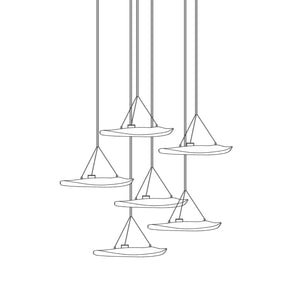 Manta Drift Chandelier