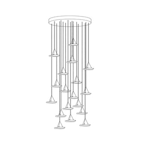 Manta Drift Chandelier