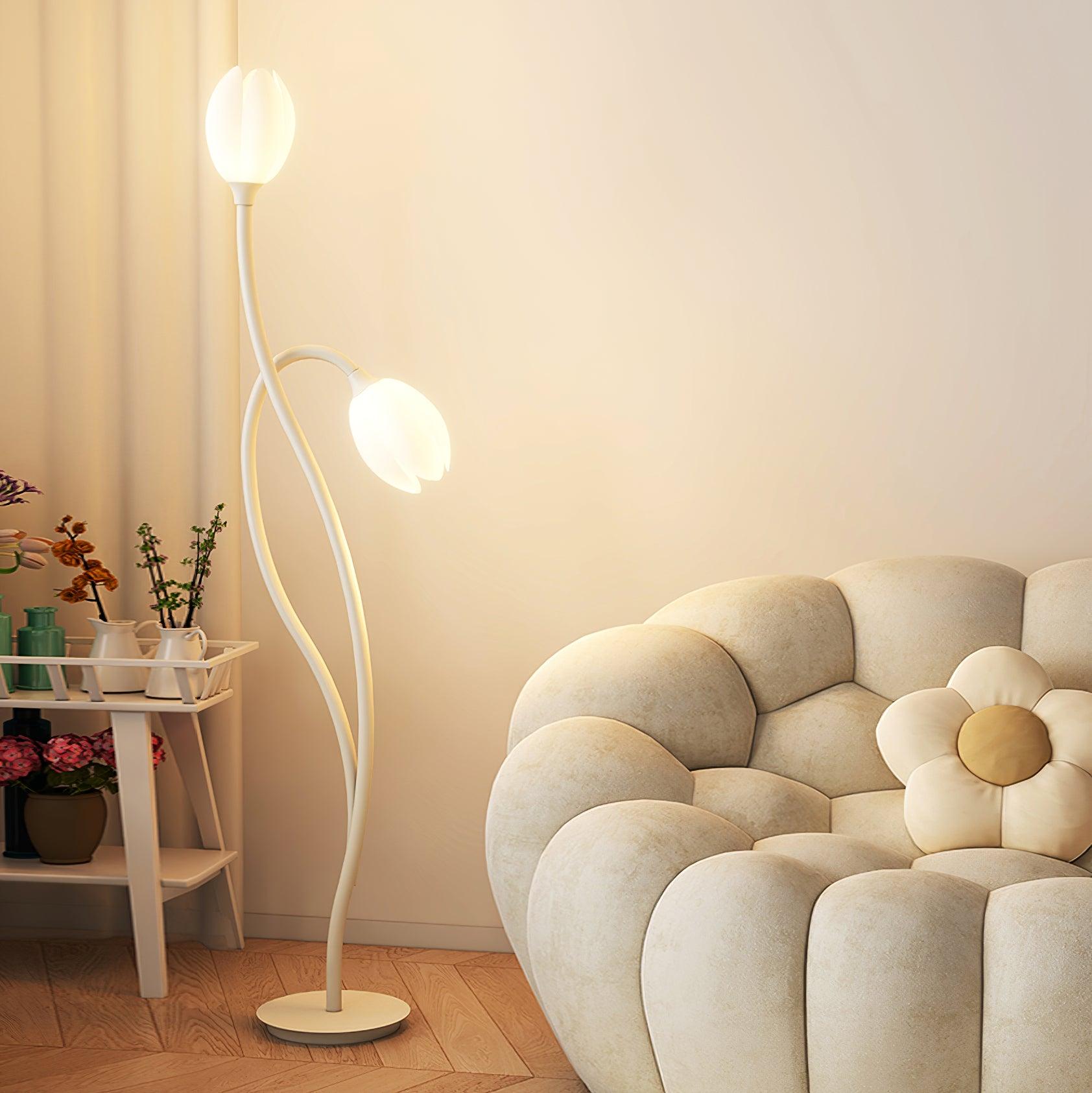 Manta Flower Floor Lamp 9.1″- 56.3″
