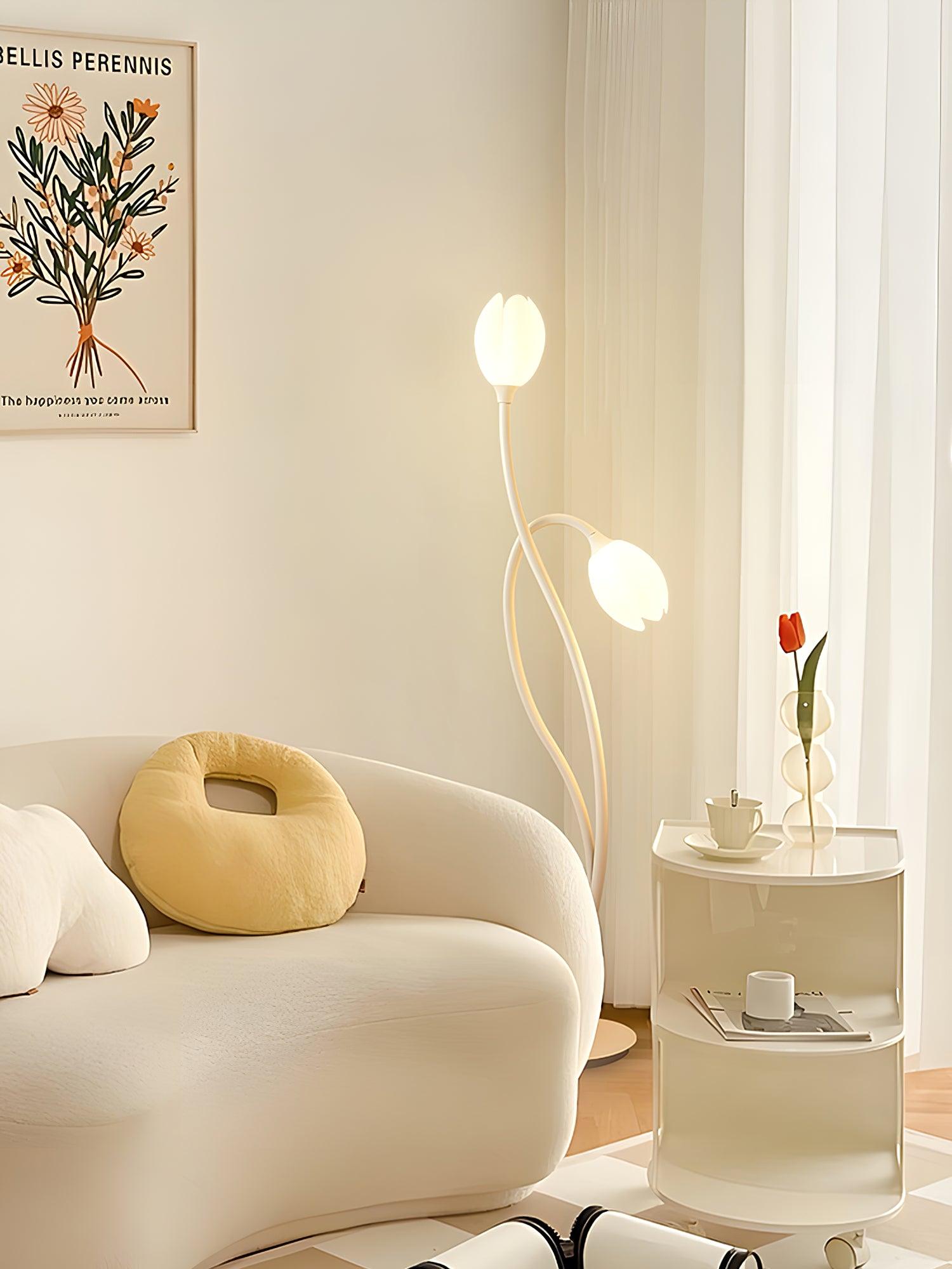 Manta Flower Floor Lamp 9.1″- 56.3″