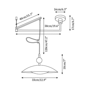 Manta Swing Arm Pendant Light