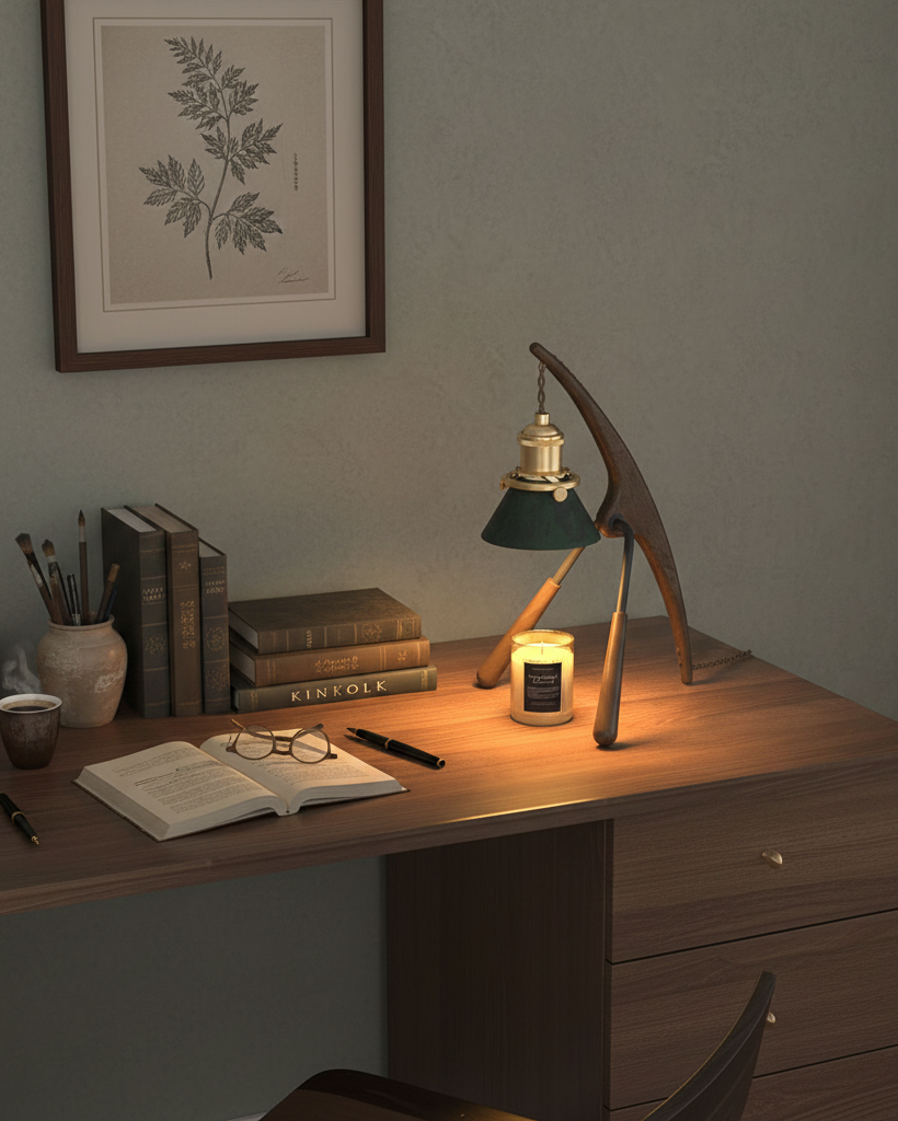 Lámpara calentadora de velas Mante Religieuse