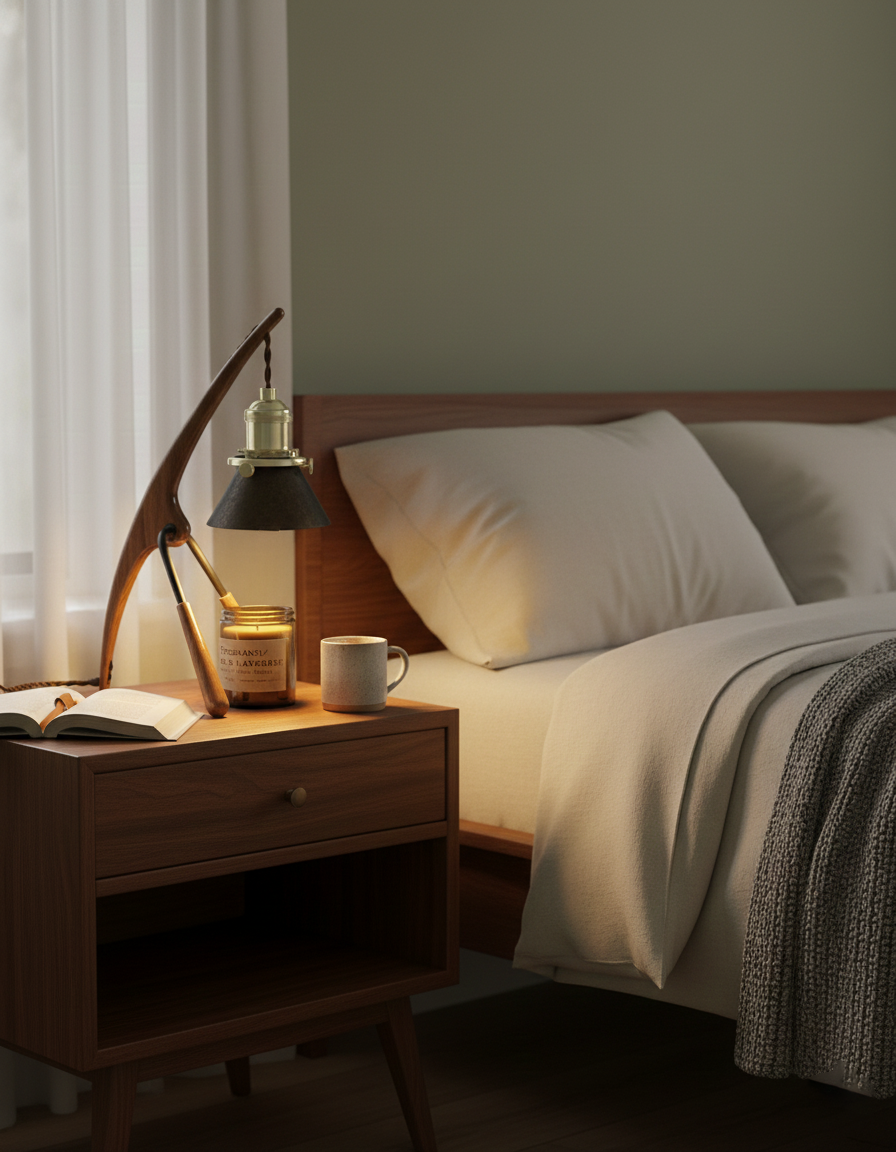 Lámpara calentadora de velas Mante Religieuse