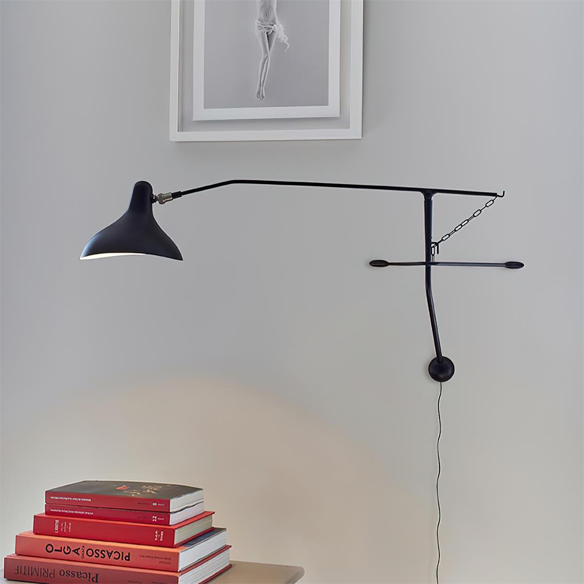 Mantis Black Wall Lamp - Docos