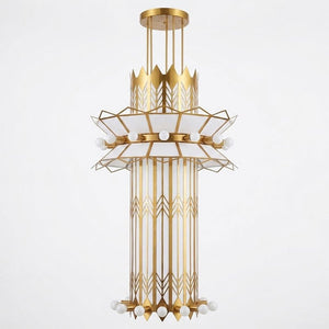 Rayonne Art Deco Pendant Chandelier
