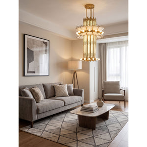 Rayonne Art Deco Pendant Chandelier