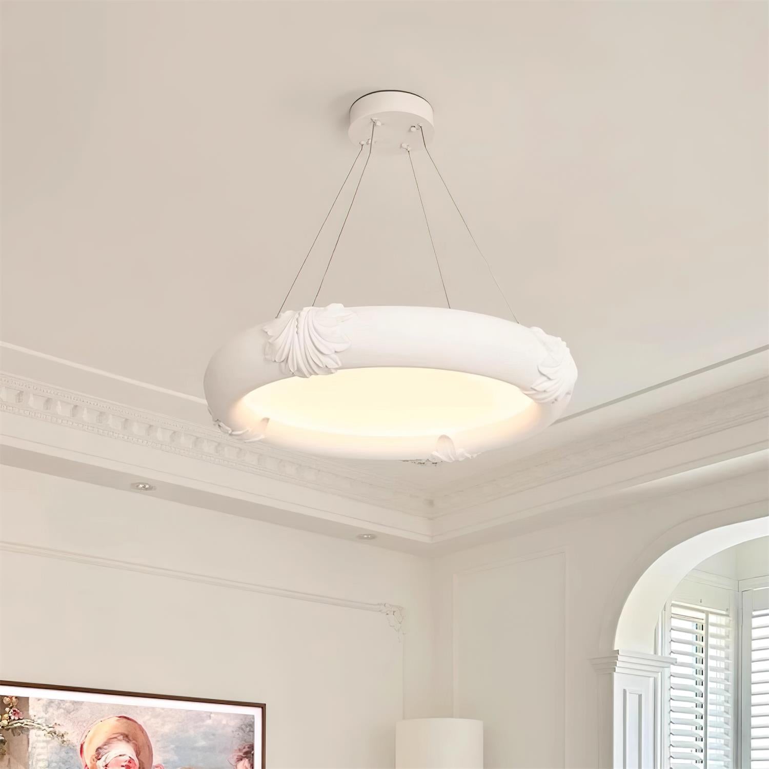 Marika Plaster Chandelier