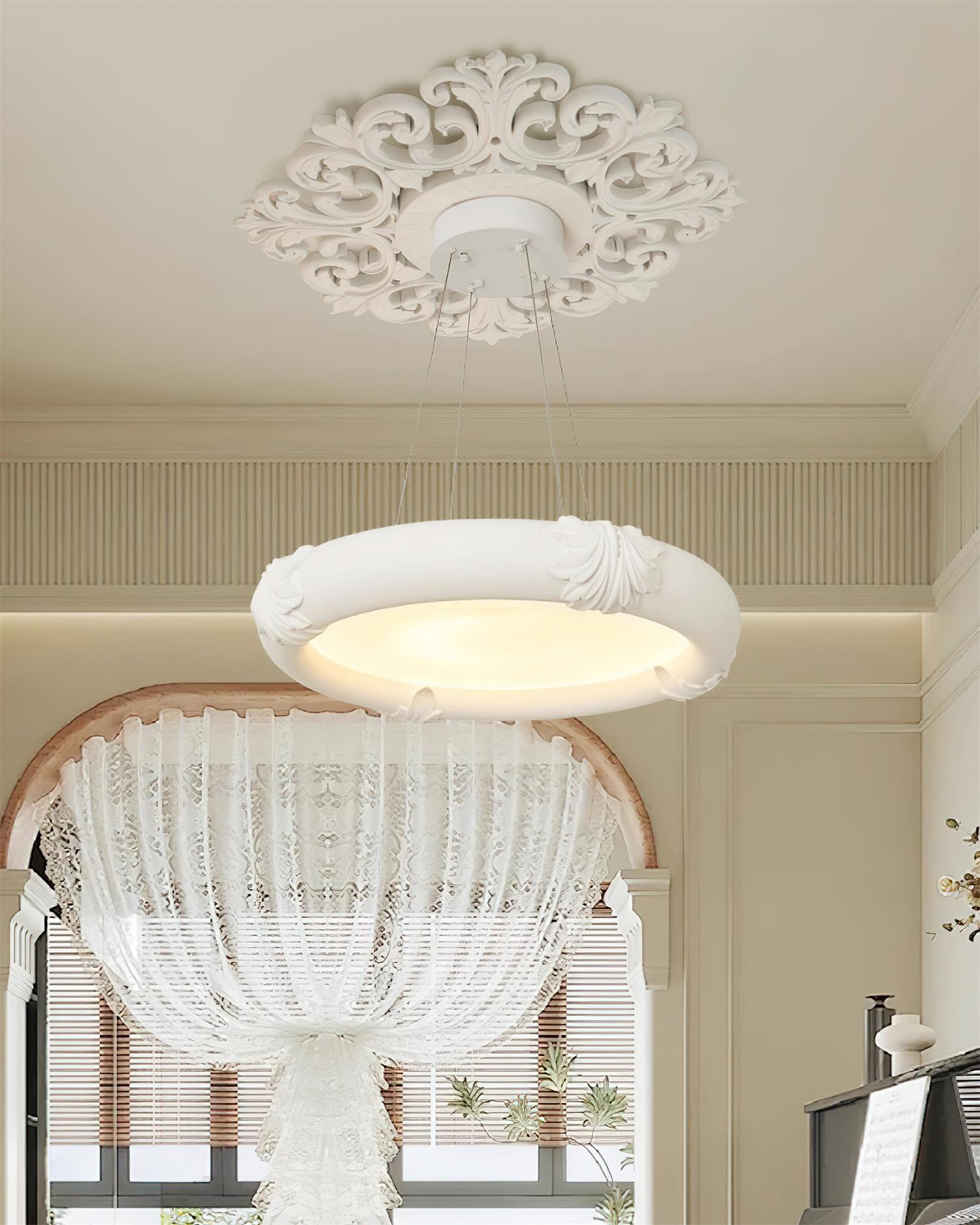 Marika Plaster Chandelier