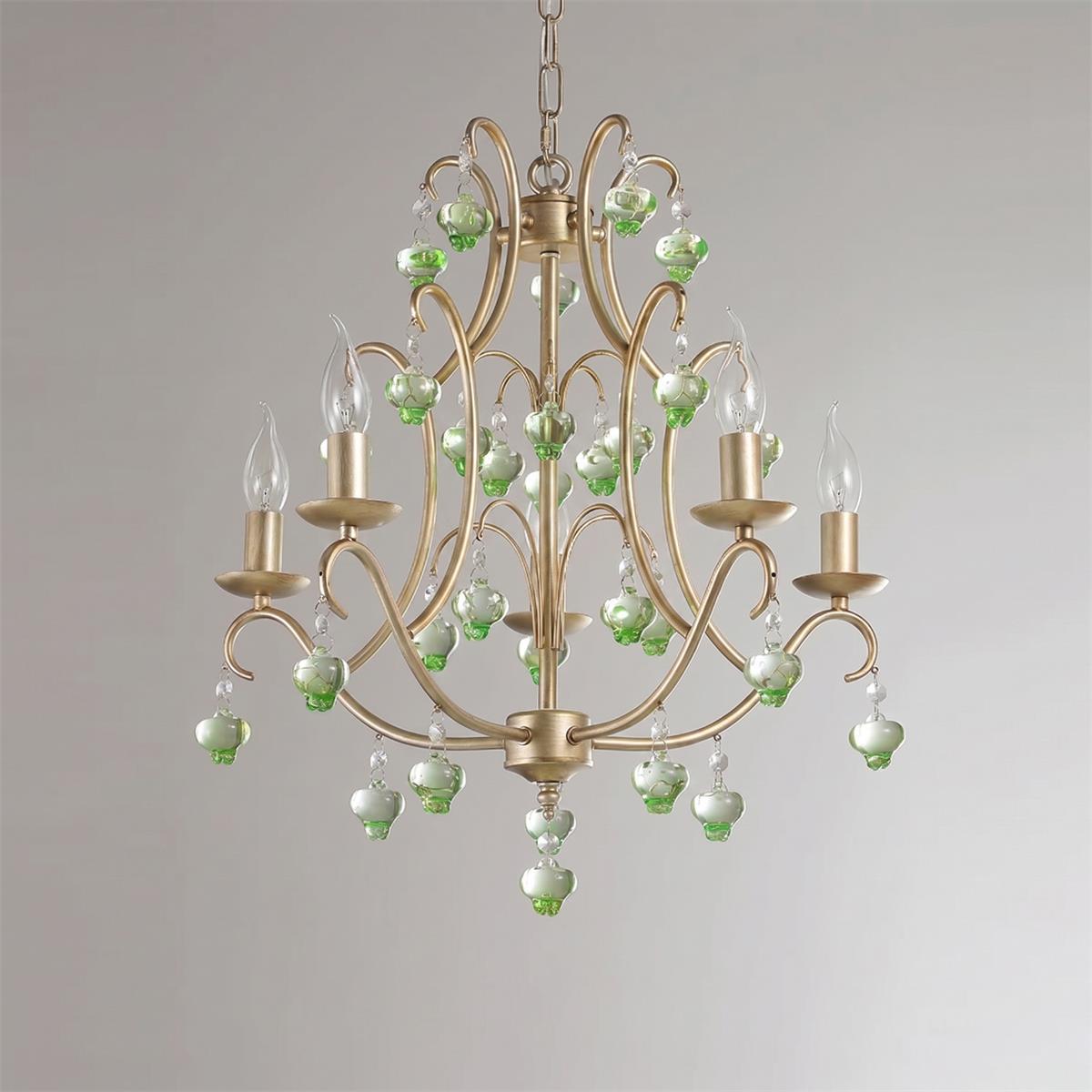 Maristelle green glass drops