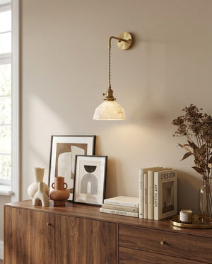Marlowe Alabaster Wall Sconce