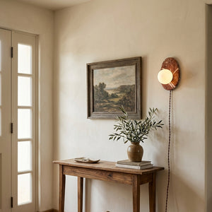 Marovyn Plug In Marble Wall Sconce