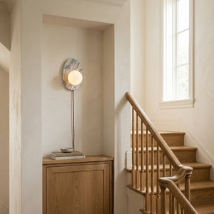 Marovyn Plug In Marble Wall Sconce