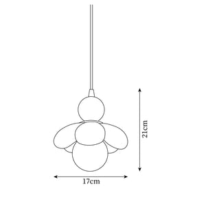 Maru Flower Pendant Lamp 6.7″- 8.2″ - Docos