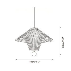 Mavello Rattan Pendant Light