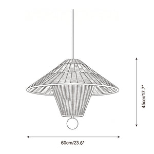 Mavello Rattan Pendant Light