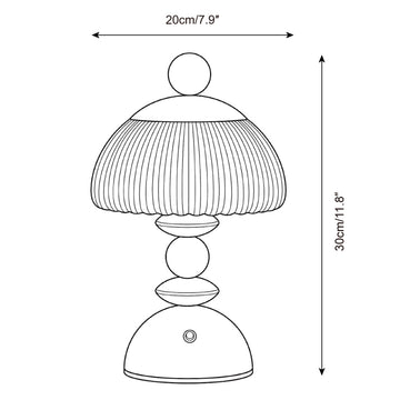Mavero Table Lamp — Dimension drawings 1