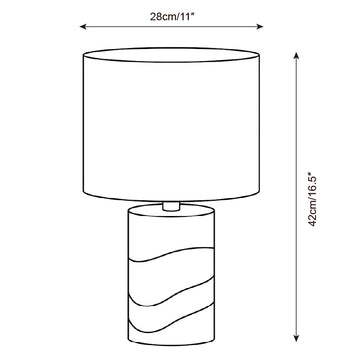 Mavora Table Lamp — Dimension drawings 2