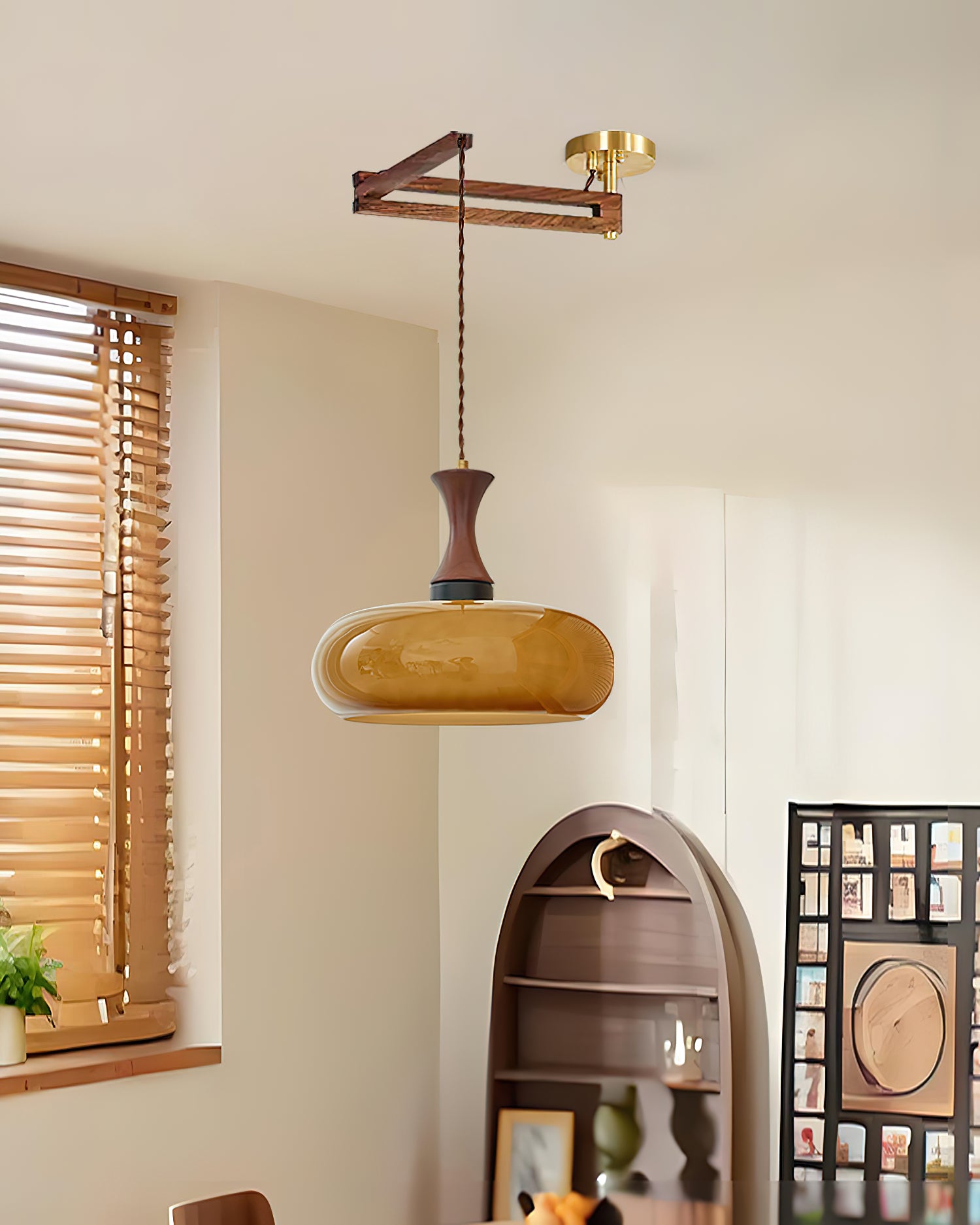 Mayon Swing Arm Pendant Lamp