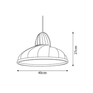Meblo Pendant Lamp 15.7″- 10.6″ - Docos