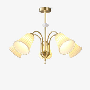Medieval Ceramic Trumpet Chandelier