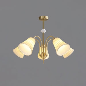 Medieval Ceramic Trumpet Chandelier