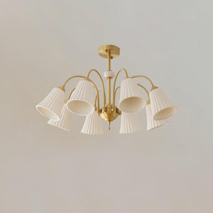Medieval Ceramic Trumpet Chandelier