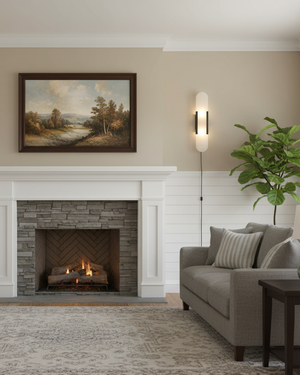 Lámpara de pared enchufable alargada Melange