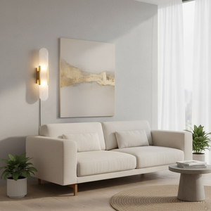 Lámpara de pared enchufable alargada Melange