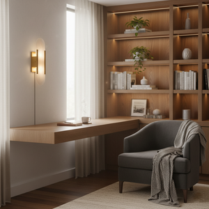 Lámpara de pared enchufable alargada Melange