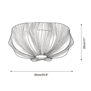 Melune Dome Semi-Flush Mount