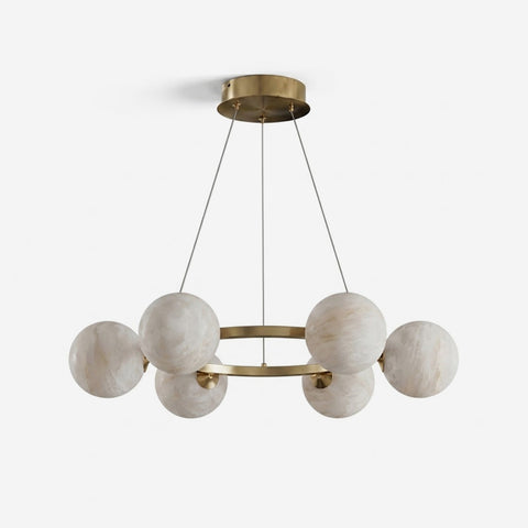 Lustre Meravon em Alabastro