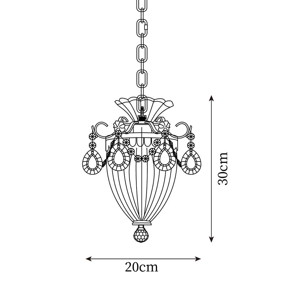 Mesas Crystal Pendant Lamp 7.8″- 11.8″ - Docos