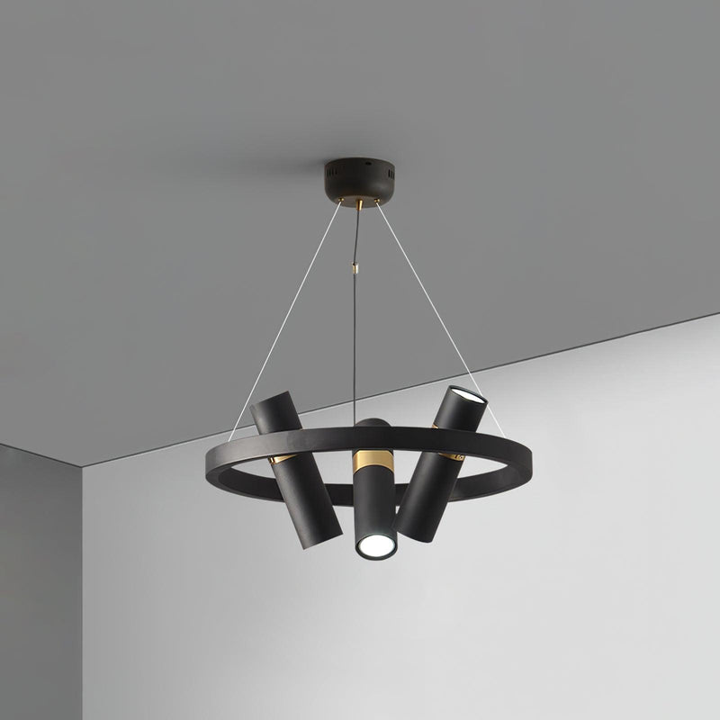 Black Mutil Pipe Chandelier – detail 28