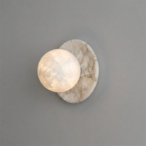 Mia Ball Alabaster Wall Sconce