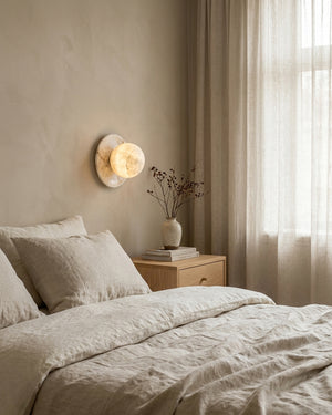 Mia Ball Alabaster Wall Sconce