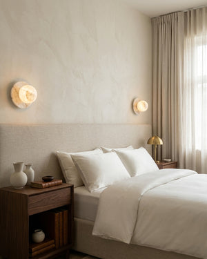 Mia Ball Alabaster Wall Sconce
