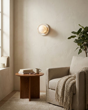 Mia Ball Alabaster Wall Sconce