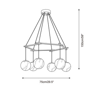 Miira Alabaster Chandelier