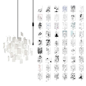 Mina Paper Plug In Chandelier