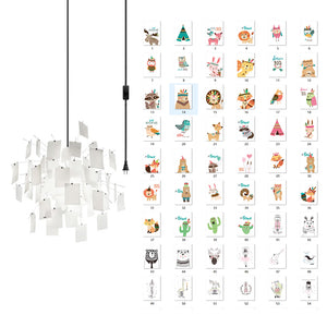 Mina Paper Plug In Chandelier