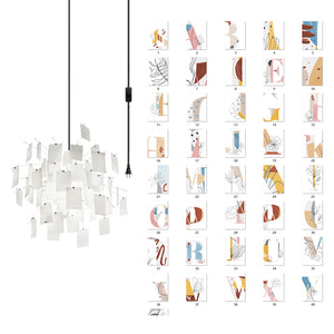 Mina Paper Plug In Chandelier