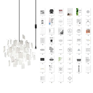 Mina Paper Plug In Chandelier