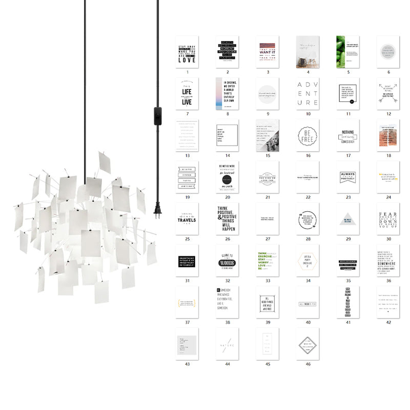 Mina Paper Plug In Chandelier – detail 40
