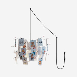Mina Paper Plug In Chandelier