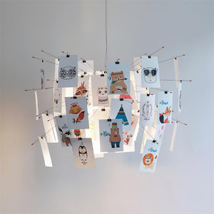 Mina Paper Plug In Chandelier